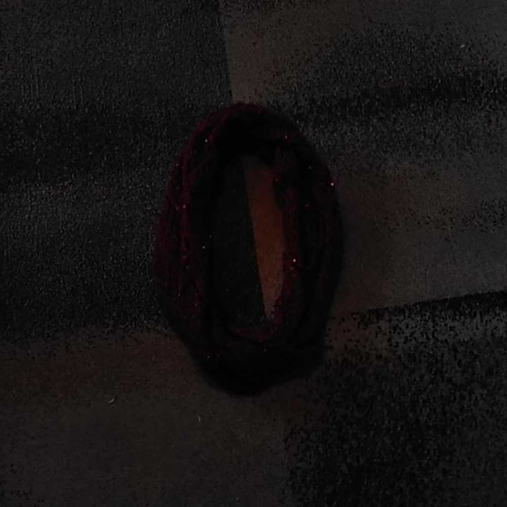 Purple scarf with glitter